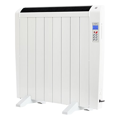 Lodel RA8 - Emisor Térmico Digital Bajo Consumo, 1200 de Potencia, 8 Elementos, Programable, Diseño Ultrafino y Ligero
